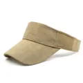 Visera deportiva caqui con letras en relieve para actividades de fitness al aire libre - M (56-58cm) / Caqui