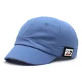 Cappellino da baseball blu in cotone a tesa corta con etichetta arancione numero 2 - Cappellino da baseball a tesa corta / Blu