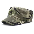Gorra militar plana de algodón con camuflaje de bosque y bordado de US Airforce - M(56-58cm) / Camouflage
