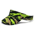 Breathable camouflage canvas sun visor hat for outdoor sports and golf in summer - M(56-58cm) / Light Green Camouflage
