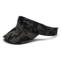 Canvas camouflage open top visor sun hat with breathable forest camo pattern for sports - M(56-58cm) / Army Green Camo
