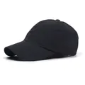 Close-up of black breathable mesh fabric and curved brim on lightweight golf cap - M (56-58cm) / Dark Gray