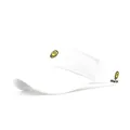 Visiera parasole bianca con ricamo smiley e scritta YOU MATTER per sport estivi - Taglia unica / Bianco