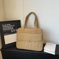 Bolso acolchado caqui para portátil con asas superiores para oficina y transporte - Caqui