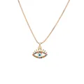 Collana dorata con ciondolo Occhio di Allah e zirconi colorati per donne e uomini - Malocchio Stile 2