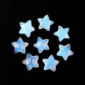 Faceted star-shaped translucent opalite crystal pendants for DIY jewelry necklace - Opalite (Synthetic) (Single Bead)