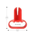 Clip in plastica rossa per archi di palloncini decorativi altezza 7cm larghezza 6cm - Annodatore Palloncini