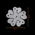 Connettore per catena di palloncini a forma di fiore da 6cm per archi e compleanni - Clip a Fiore a Strato Singolo