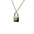 Elegante vergoldete Halskette mit Blitz- und Pantoffel-Anhänger und Politur - Polierter Schloss-Stil O-Kette (0310)