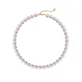 Collier de perles rondes classique à haute brillance avec fermoir doré ajustable - 4mm / Or