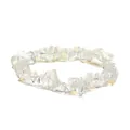 Handmade stretch bracelet featuring irregular translucent moonstone crystal chips - Opalite