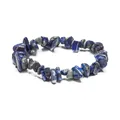 Handmade bracelet with irregular raw lapis lazuli stones in a deep blue natural finish - Lapis Lazuli
