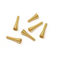 Set of six bright gold conical spring bead caps for DIY jewelry making and crafts - Spring Bead Cap (26x8mm) / 10 Pieces Pack / Gold