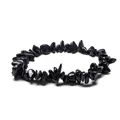 Handmade blue goldstone bracelet with irregular tumbled stones and starry glitter - Blue Sandstone