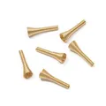 Golden spiral cone-shaped spring bead caps for DIY jewelry making necklace and bracelet - Spring Bead Cap (26x8mm) / 10 Pieces Pack / KC Gold