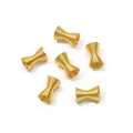 Golden iron spring bead caps for DIY jewelry making, hourglass shaped metal spacers - Spring Spacer Bead (11x8mm) / 30Pcs Pack / Gold