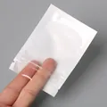 Sachet plastique refermable blanc et transparent pour bijoux montrant la clarté - 7x10cm (100 Pièces/Paquet)