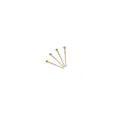 Set of four polished gold stainless steel ball head pins for jewelry making accessories - 0.6x15mm / 50 Pieces / Gold