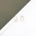 Golden iron U-shaped ear hooks for DIY earring jewelry making in minimalist style - 9×18mm (ai-100 Pieces/Pack) / KC Gold