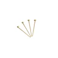 Set of four gold-plated stainless steel ball head pins for jewelry making projects - 0.6x20mm / 50 Pieces / Gold
