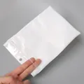 Sachet plastique blanc translucide avec trou de suspension pour bijoux et accessoires - 14x20cm (50 Pièces/Paquet)