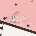 Silver clip-on earring converter with oval base for DIY jewelry making findings - Round Ear Clips / 10x17mm (20 Pieces/Pack) / Silver