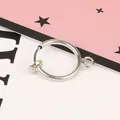 Silver circular screw-back earring converter for non-pierced ears diy jewelry accessories - Large Spring Ear Clip / 16mm (4 Pieces/Pack) / White Gold