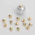 14K gold-plated copper flower pin caps and large white pearl pendant accessories - 4x5mm