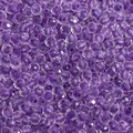 Sparkly purple 4mm faceted glass beads with glitter for DIY jewelry making - Bulk Pack 450g/Pack Approx. 5800 Pcs / Blue and Purple
