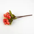 Handmade small red artificial rose buds for DIY hair accessories and floral crafts - Approx. 24cm Long (1 Bundle/Pack) / Pink