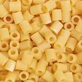 Crèmegele 2,6 mm strijkkralen voor DIY-knutselen met cilindrisch plastic ontwerp - 10g/Verpakking (ca. 1000 stuks) / Crèmegeel (A08)