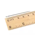 Aiguille à coudre en acier de 5 cm avec grand chas et règle graduée en bois - 0.9x50mm