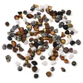 Polished irregular natural stone beads with pre-drilled holes for DIY jewelry making - Irregular Stone Style / 10g/Pack (Approx. 40-50 Pieces) / Mixed Maillard Colors