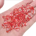 Transparante koffieboon glazen kralen met rode spiraal voor DIY sieraden maken - 10x8mm (20 Stuks/Pak) / Rood
