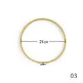 21cm vintage round bamboo embroidery hoop with adjustable metal screw for DIY sewing - 21cm