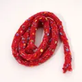 12mm bunte rote Tweed-Polyester-Hohlkordel für DIY-Handwerk und Flechtarbeiten - Rot