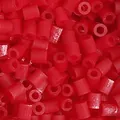Rode 2,6mm acryl strijkkralen voor DIY handwerk met een matte satijnen afwerking - 10g/Verpakking (ca. 1000 stuks) / Helder Rood (F08)