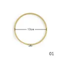 Bamboo embroidery hoop for cross stitch and DIY crafts with metal screw 13cm diameter - 13cm