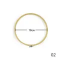 18cm round bamboo embroidery hoop with adjustable metal screw for DIY sewing crafts - 18cm