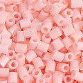 Lichtroze 2,6 mm strijkkralen voor DIY-knutselen met gladde plastic afwerking en holle vorm - 10g/Verpakking (ca. 1000 stuks) / Lichtroze (E01)