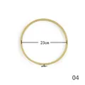 Round 23cm bamboo embroidery hoop with adjustable metal screw for DIY sewing crafts - 23CM