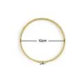 Natural round bamboo embroidery hoop with metal adjustment screw, 10cm inner diameter size - 10cm