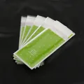 Green self-adhesive lip balm packaging bags with white polka dots and smile slogan - 100 Pieces/Pack (5x10+3cm) / Green Polka Dot with Slogan