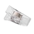 Transparente Nähklammern aus Kunststoff mit Metallfeder und rutschfestem Griff - Ca. 2,7x1x1,5 cm / Transparent