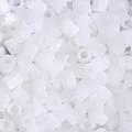 Witte 2,6 mm strijkkralen voor doe-het-zelf, gladde cilindrische kunststof buiskralen set - 10g/Verpakking (ca. 1000 stuks) / Wit (H02)