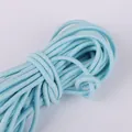 Cordoncino elastico azzurro resistente con trama intrecciata per cucito creativo fai da te - 2.5mm / Blu lago