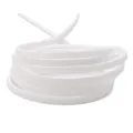 Rolle mit 3mm flacher weißer Wildleder-Kordel für DIY-Schmuck und Halskettenflechten - In Rolle / Weiß