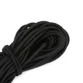 Langlebige 2mm schwarze runde Gummikordel mit Flechtstruktur für DIY Näharbeiten - 2.5mm / Schwarz