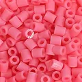 Roze 2,6mm strijkkralen voor DIY pixelkunst en creatieve handwerkprojecten voor kinderen - 10g/Verpakking (ca. 1000 stuks) / Roze (F09)
