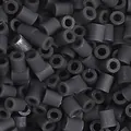 Donkergrijze 2.6mm strijkkralen voor DIY-knutselen in een matte cilindervorm - 10g/Verpakking (ca. 1000 stuks) / Donkergrijs (H05)